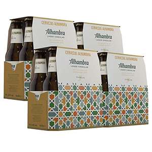 2 x ALHAMBRA - Alhambra Lager Singular, Cerveza, Pack de 24 Botellines x 25cl [48 unidades]