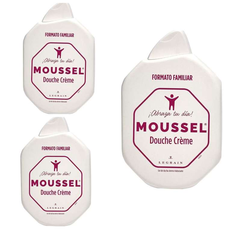 3 x Moussel Douche Crème, 900 ml [Unidad 2'84€]