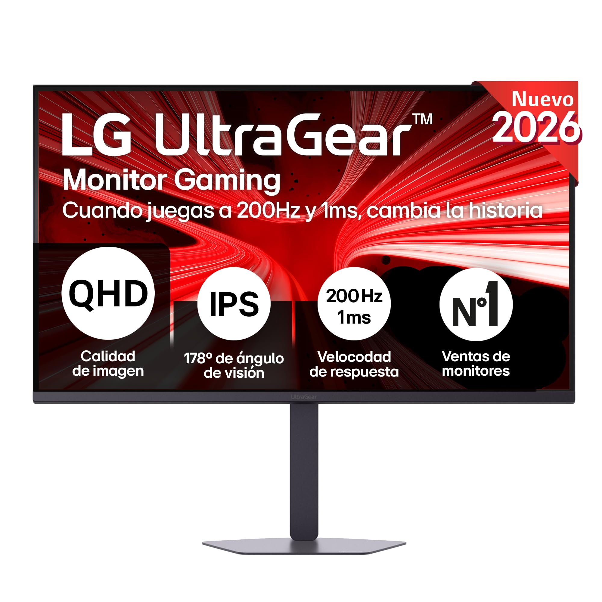 Monitor Gaming LG UltraGear 32G620B-B 32" QHD IPS (200Hz | 1ms | G-Sync / FreeSync Premium)