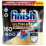 Finish Powerball Ultimate Infinity Shine, Pastillas para Lavavajillas contra Manchas Resecas, 2 packs de 80, total 160 Pastillas