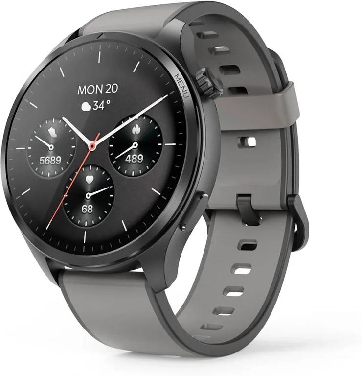 Hama | Reloj Inteligente 1.43″ (Smartwatch Resistente al Agua IP68, GPS, Memoria música, análisis sueño