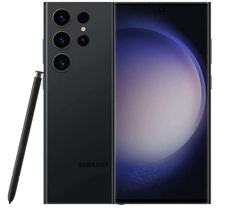 Galaxy S23 Ultra 5G eSim + Nano SIM Teléfono Móvil Android, 256GB, SIM Free Smartphone, Phantom Black, Versión Internacional Coreana