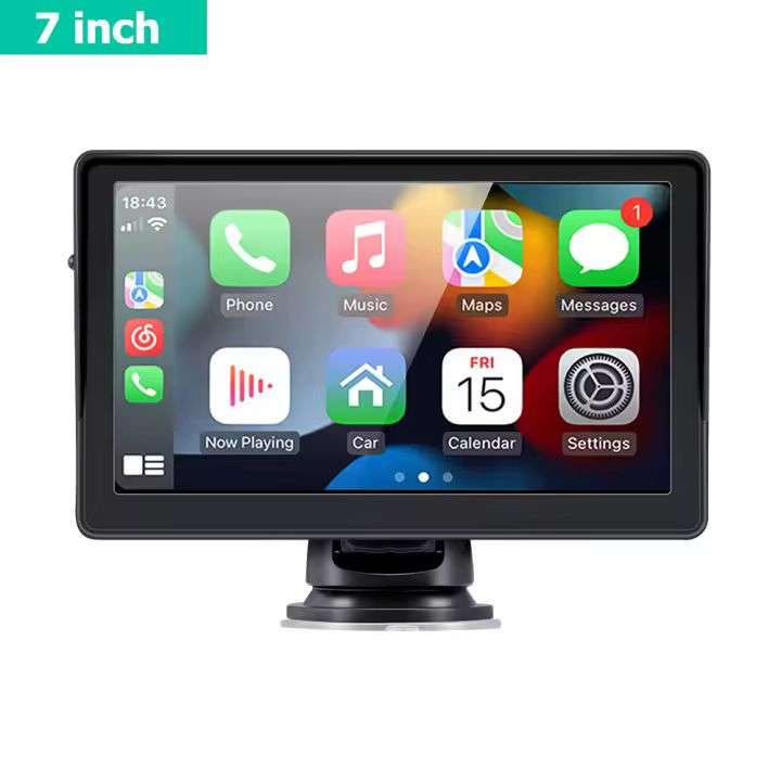 Reproductor Multimedia Portátil de 7 Pulgadas para Coche con CarPlay y Android Auto