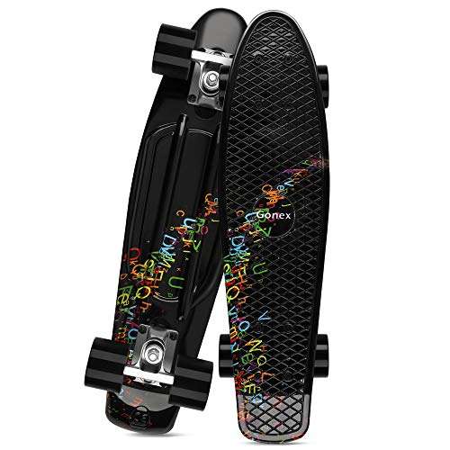 Gonex Skateboards Monopatín (en colores negro, rosa y morado)