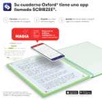 Oxford, Cuaderno A4, cuadrícula 5x5, tapa extradura, microperforado, libreta Europeanbook 1 touch, color azul