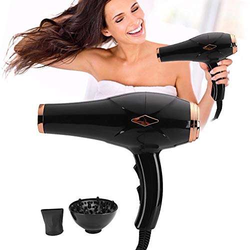 Secador de cabello Profesional 2000W con Accesorios de Boquilla - Frio y Caliente