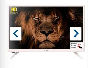 TV LED - Nevir NVR-7711-24RD2-B, 24 pulgadas, HD Ready, 12V, Adaptador de Coche Incluido