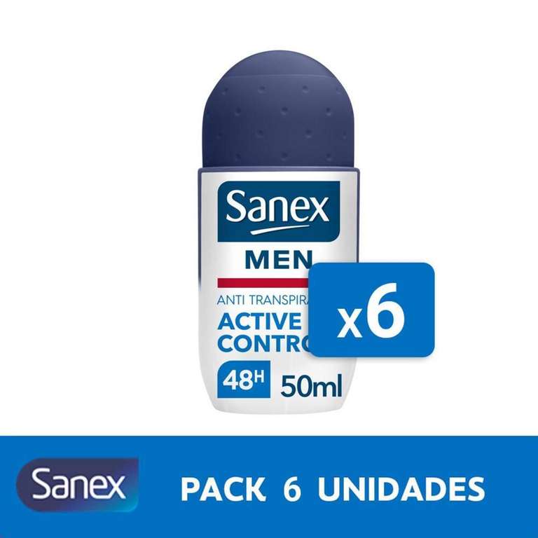 Descuento 15% desodorante rolón Sanex Men Active Control + 15% de dto. Compras superiores a 15€ en Colgate/Sanex + regalo
