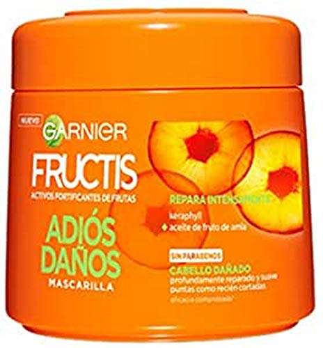 Garnier Fructis Adios Daños Mascarilla Reparadora para Cabello Dañado, 300ml