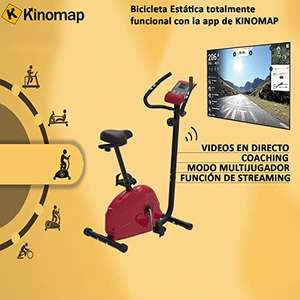 Bicicleta estática - 8 intensidades diferentes - Conexión app Kinomap