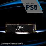 Crucial P5 plus, SSD de 2TB (PCIe 4.0, 3D NAND, NVMe, M.2) 6600MB/s,