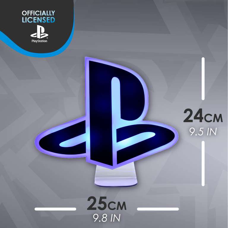 Paladone Luz Logotipo de PlayStation con 3 Modos de Luz, Merchandising con Licencia Oficial