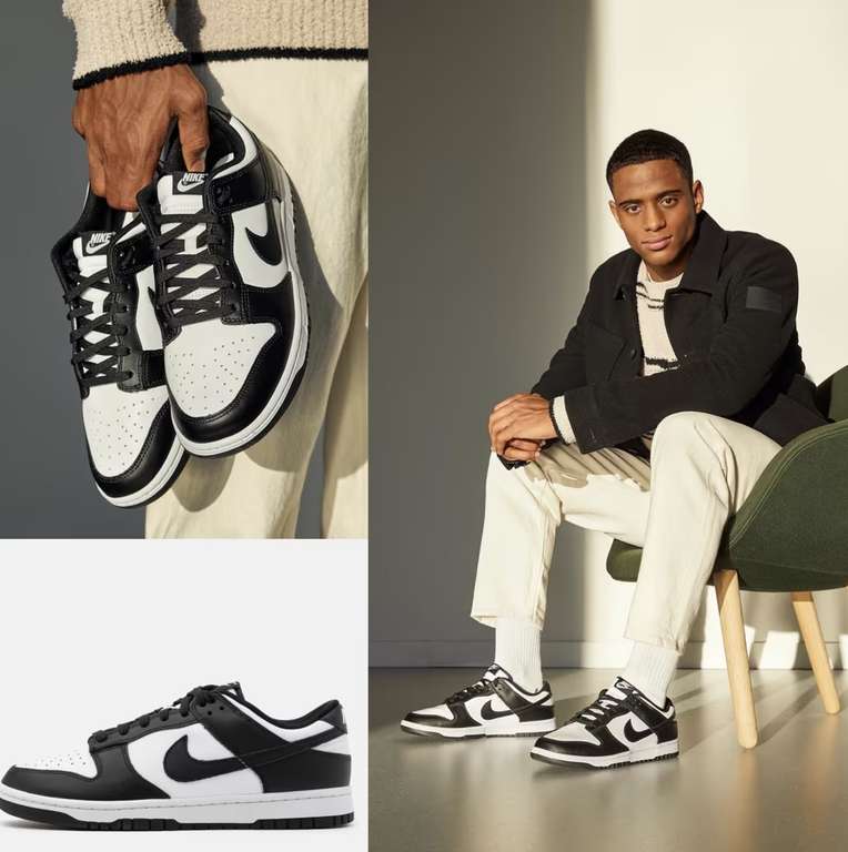 NIKE Dunk Low Panda desde 66,26 € | Tallas 38.5 a 49.5 at Zalando |  Chollometro