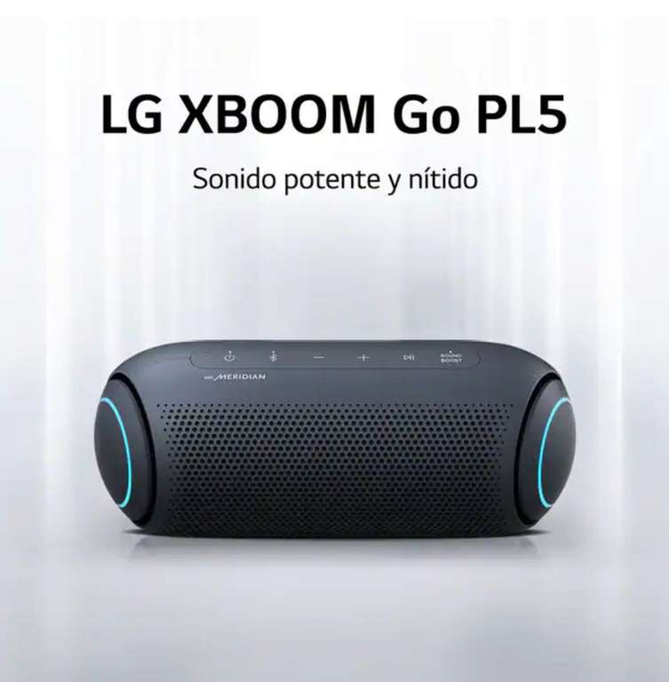 Altavoz portátil LG XBOOM Go PL5 Bluetooth, Meridian