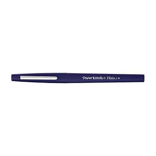 Paper Mate 2045254 - Rotulador, punta mediana de 0.7 mm, caja de 12, color azul marino
