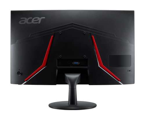 Monitor curvo Acer Nitro, 23.6" Full HD 165 Hz (1920x1080, Pantalla LED, ZeroFrame y FreeSync, Tiempo de Respuesta 1ms (VRB), VGA, HDMI)