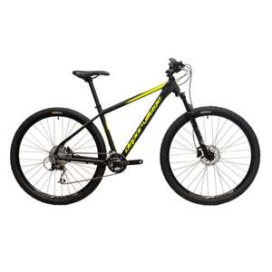Bicicleta MTB Deporvillage PR500 29" negro amarillo fluor