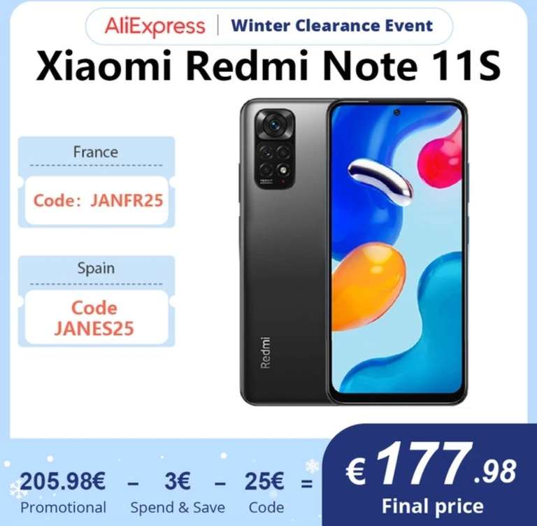 Xiaomi Redmi Note 11S, versión Global