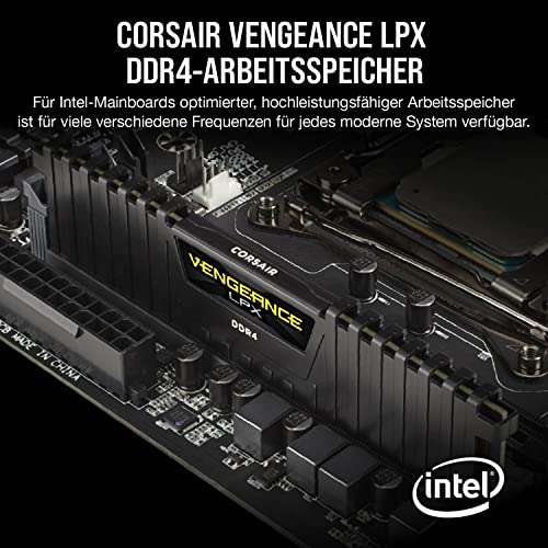 16 GB Corsair Vengeance LPX módulo de memoria DDR4, 3600 MHz C18
