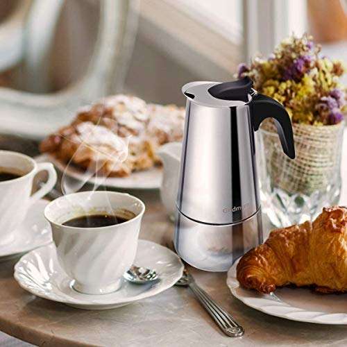 Godmorn Cafetera Italiana 4 Tazas (200ml), 6 Tazas (300ml) y 10 tazas  (450ml) » Chollometro