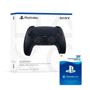 Mando Inalámbrico DualSense Negro para PS5 + Tarjeta PSN 20 €