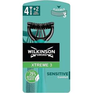 Pack de 6 Maquinillas de Afeitar Desechables Wilkinson Sword Xtreme 3 Sensitive