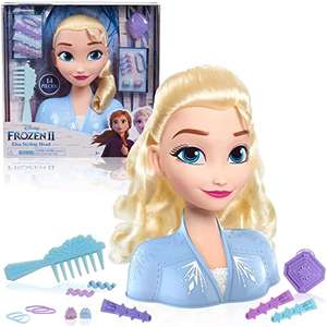 JP Disney Styling Frozen 2 Elsa, Cabezal de peinado básico,17 Accesorios para el Cabello Incluidos