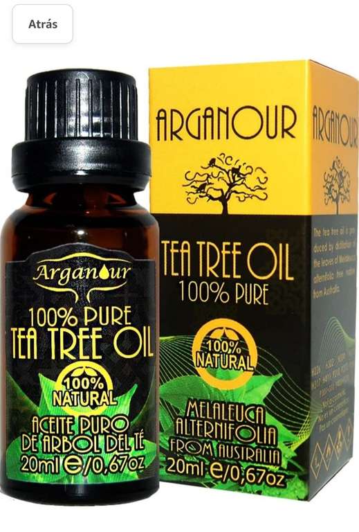 Arganour Aceite esencial Arbol del Te 100% Puro - 20 ml