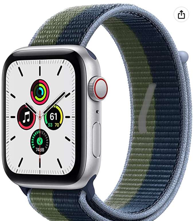 Apple Watch SE 44 mm color plata (GPS+Cellular)