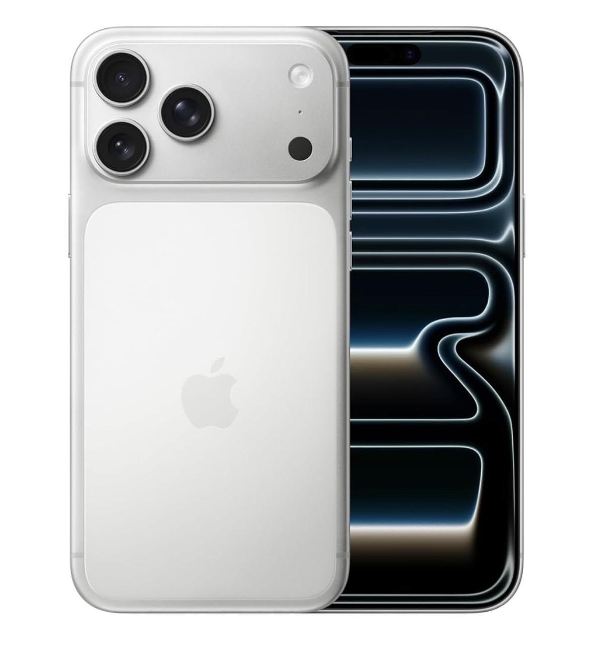 Iphone 17 Pro Max, blanco y azul oscuro