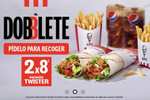 Vuelve el doblete a KFC (2 menús por 8 euros )