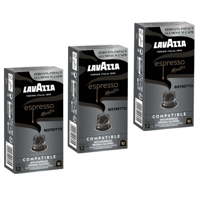 Lavazza Ristretto - 10 Cápsulas para Nespresso por 2,69 €