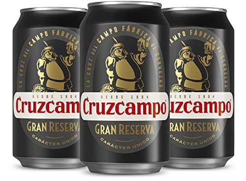 Cruzcampo Gran Reserva Cerveza Tostada Pack Lata, 24 x 33cl