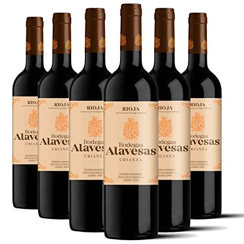 Pack 6 botellas Tinto Crianza 2018 Rioja Bodegas Alavesas (también en oferta pack de 12 por 50,85€)