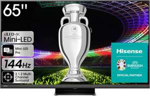 TV Mini LED 165,1 cm (65") Hisense 65U8KQ UHD 4K, Smart TV, Inteligencia Artificial (Mismo Precio Amazon)