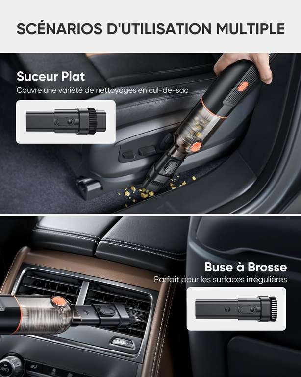 ThiEYE Aspiradora de Mano Ultra Ligera Y Potente Aspirador Coche Accesorios  Multifuncionales Aspirador para Coche » Chollometro