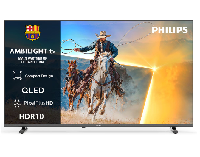 Philips TV QLED 100cm (40") Philips Ambilight 40PQS6901, Full HD, Smart TV, Dolby Audio, Titan OS - Negro mate