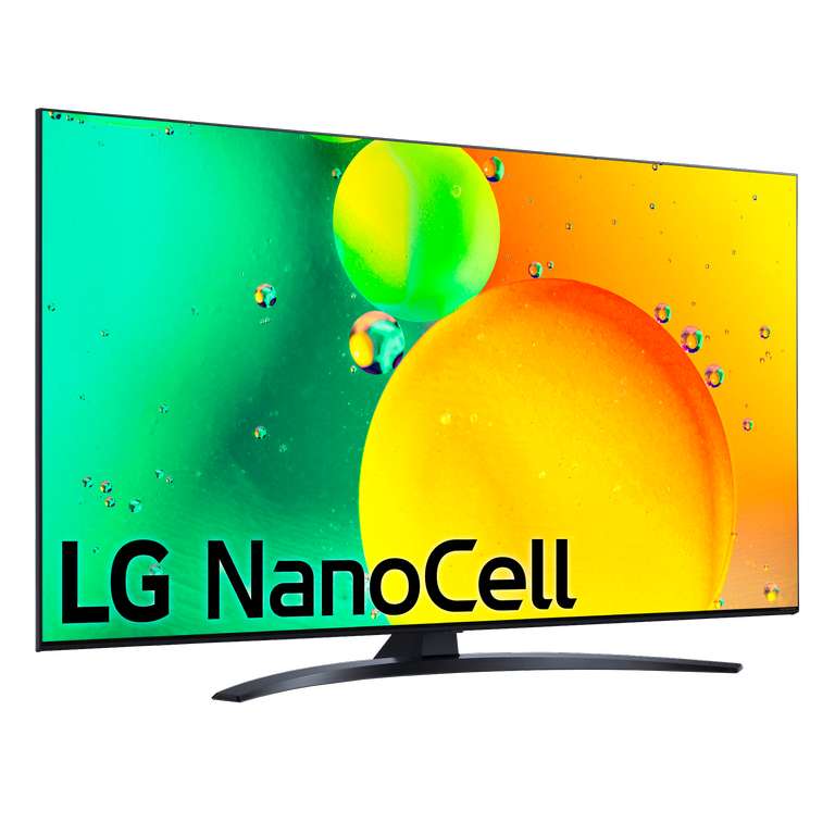 TV LED 65" - LG 65NANO766QA, UHD 4K, Procesador Inteligente Gen 5 AI Processor 4K, Smart TV, DVB-T2 (H.265), Azul Oscuro Ceniza