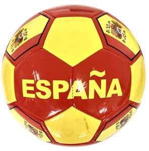 Balón de Fútbol España de Reglamento Rojo y Amarillo