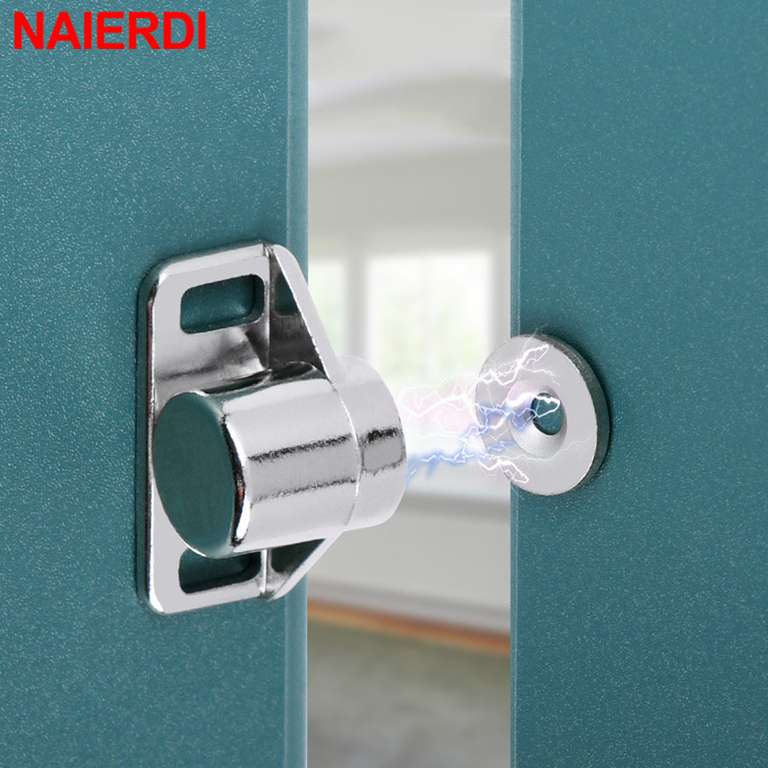 NAIERDI-pestillo magnético de neodimio para puerta de armario, Tope de puerta de muebles, fuerte y potente