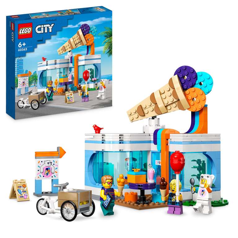 LEGO 60364 City Set de Parque de Skate Callejero & 60363 City Tienda de Helados