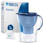 BRITA Jarra Filtrante, Modelo Marella Azul + 1 Filtro MAXTRA PRO, Capacidad 2,4L - 150L agua filtrada