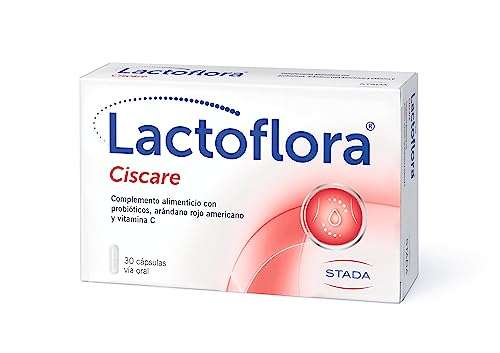 Lactoflora Probiótico Ciscare para molestias Urinarias, 30 Cápsulas + Probiótico Protector Íntimo para flora vaginal, 20 Cápsulas