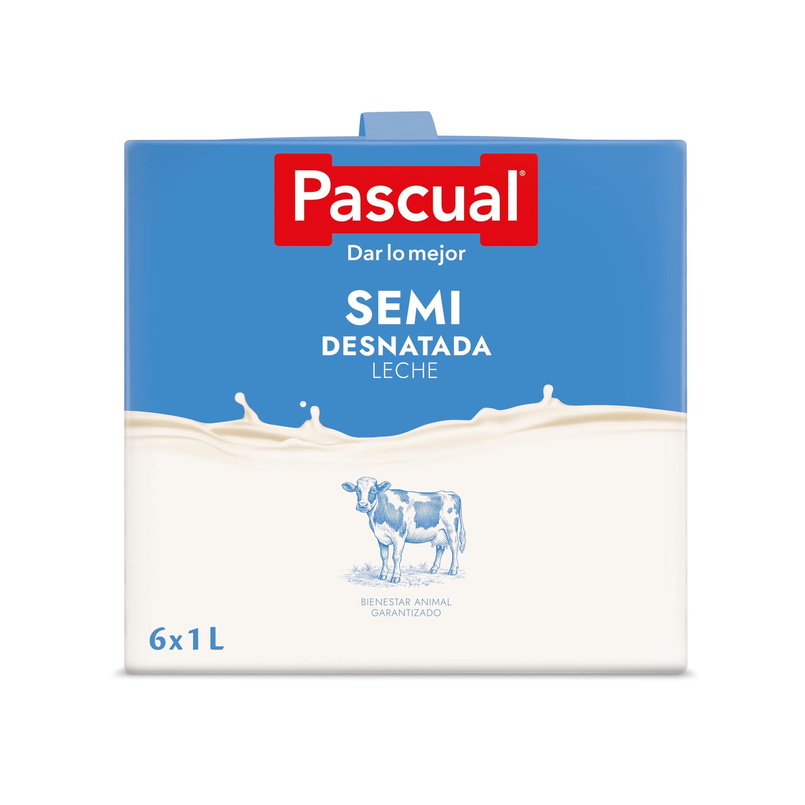 0.90 litro leche semidesnatada Pascual 18 litros