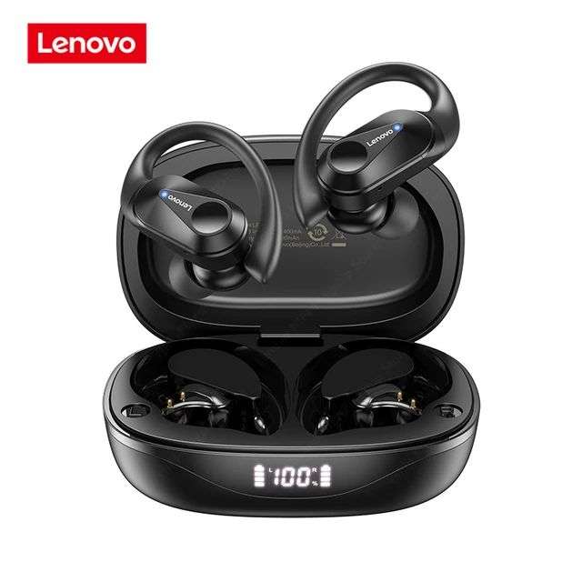 Lenovo-auriculares inalámbricos LP75 con Bluetooth 5,3, dispositivo de audio deportivo con micrófonos, estéreo HiFi