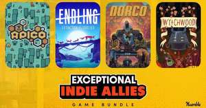 Exceptional Indie Allies bundle - Mutazione, Not For Broadcast, Norco, One Step From Eden, APICO, Wytchwood, Endling para pc (Steam)