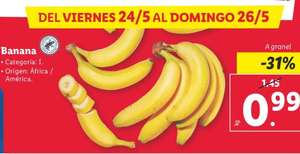 Banana a 0,99€/kg (Lidl)