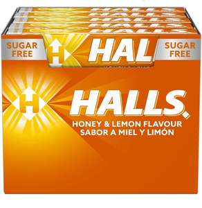 Halls Miel y Limón:Caramelo duro,caja con 20 sticks de 32 g