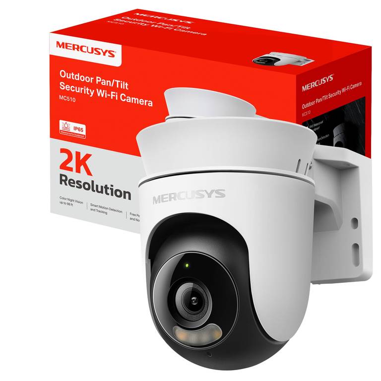 MERCUSYS MC510 – Cámara vigilancia WiFi Exterior, 2K, visión Nocturna