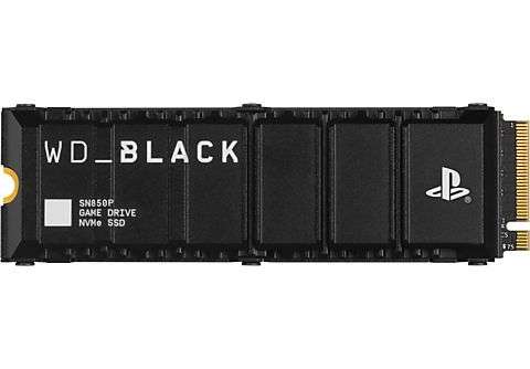 Disco duro SSD interno 1TB - WD_Black SN850P NVMe SSD, Almacenamiento para consolas PS5, Hasta 7300MB/s, Negro